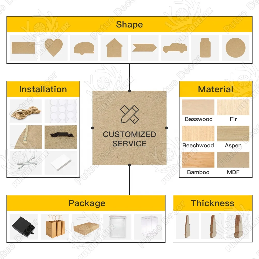 Putuo Decor Custom Wash Your Hands Wooden Hanging Wall Sign Coffee Positive Wood Frame Plaque Decoration