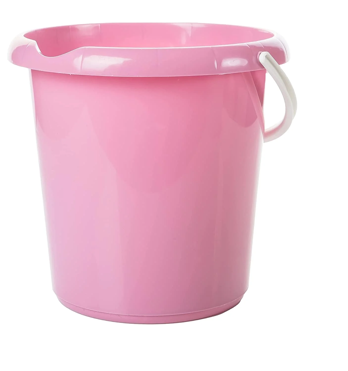 Wholesales 16L black plastic portable bath water bucket with handle
