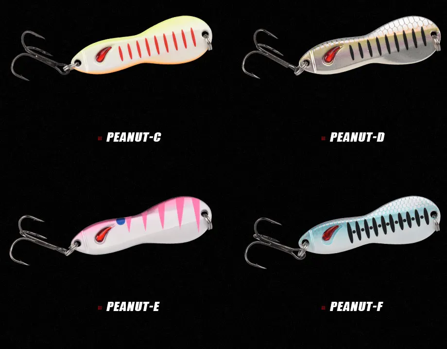 Metal Lure 15g 48mm Jigging Spoon Ice Fishing Lure Freshwater Artificial Hard Jig Bait Brass Fishing Tackle