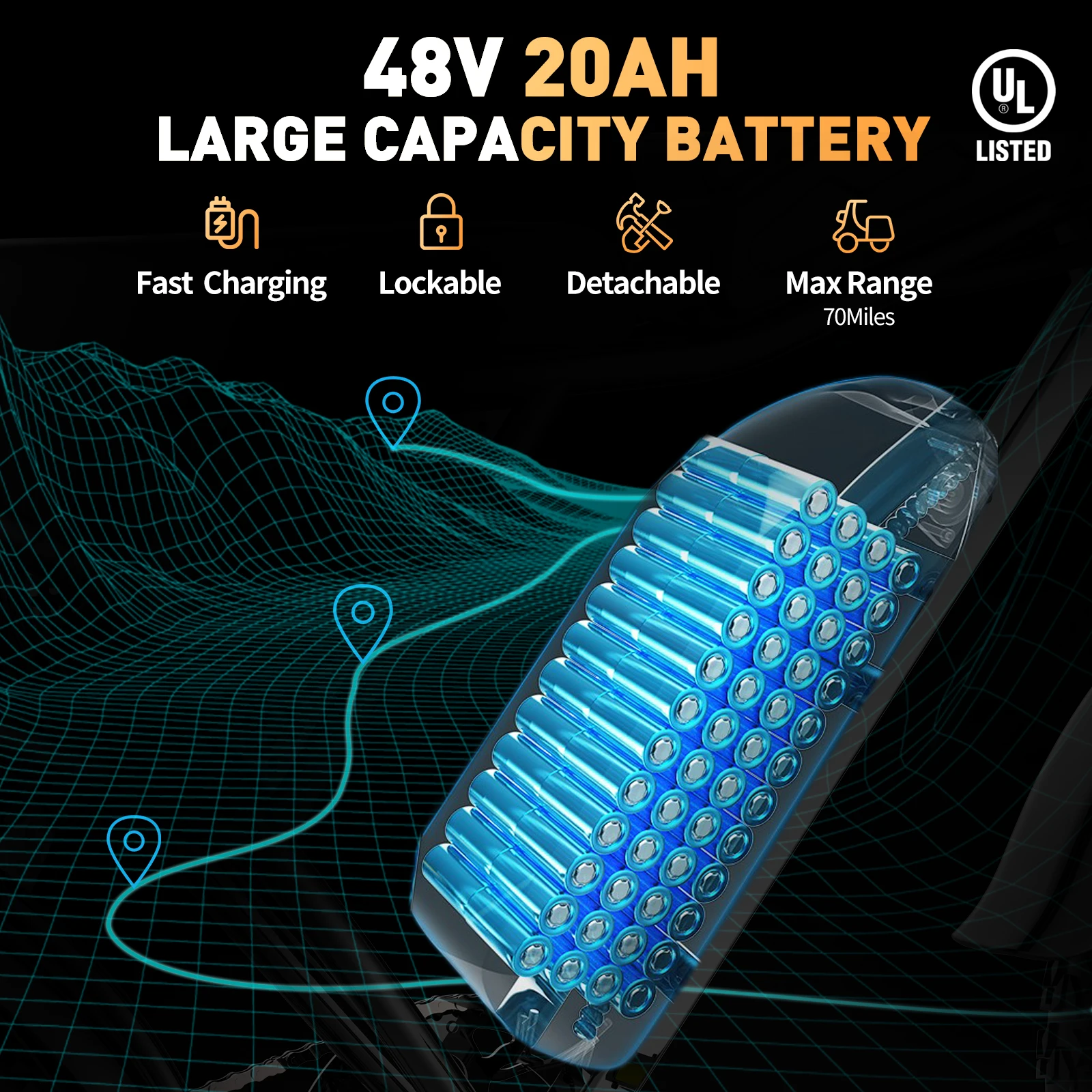 High-Speed 1000W 48V Road Sport Electric Motorbike High-Power Electric Moped with Lithium Battery Power Supply