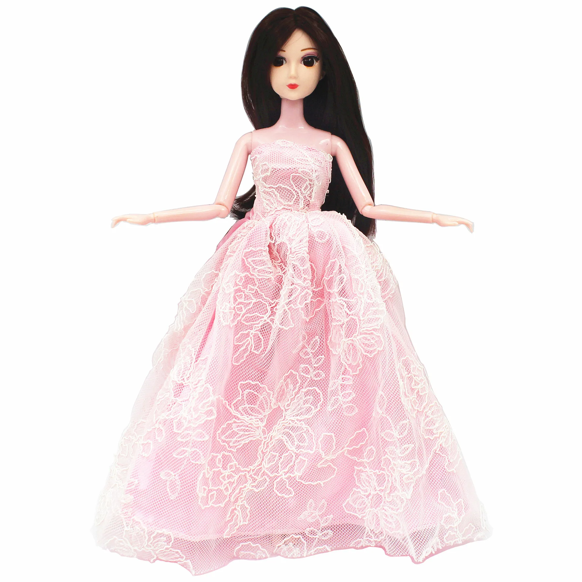 New fashion 6 points doll wedding dress soft cloth 30 cm doll big skirt doll beautiful clothes