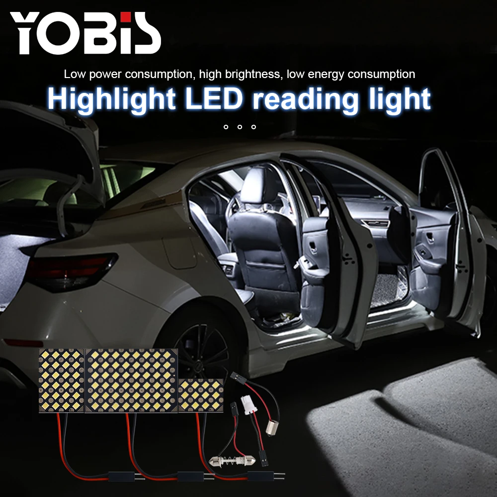 Doom light 3030 24smd White LED Car Reading Lamp Interior Doom Roof Light for Auto 12V