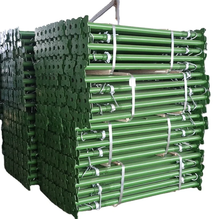 Factory direct supply heavy duty Adjustable Construction formwork Support System Steel Telescopic Shoring Props for sale