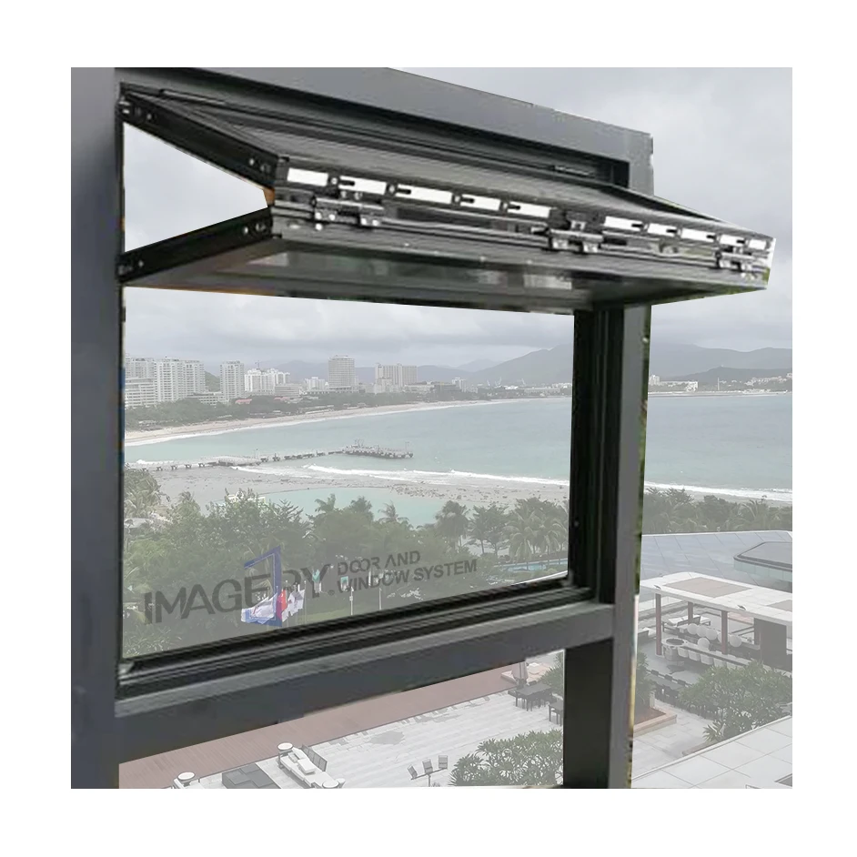Aluminium Vertical Folding Door And Window Push Up Fold Up Window