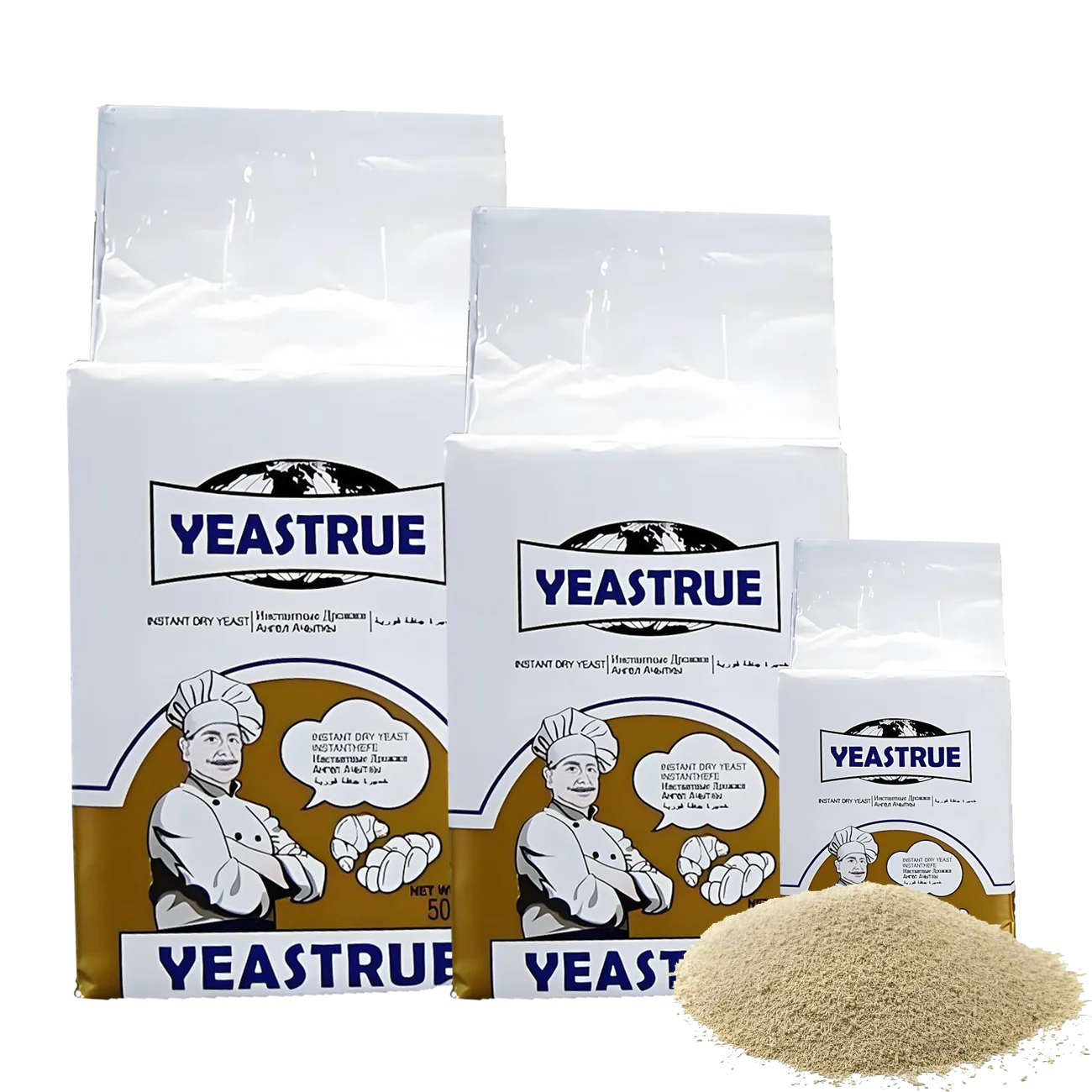 Customized low sugar baking mate dough active instant bread improver dry yeast power 500g for cookies cake Pastries bread plant