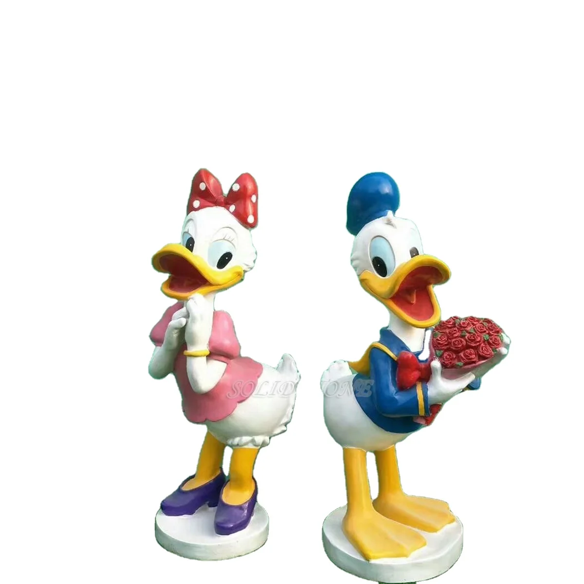 Forest Courtyard Landscape Life Size Cartoon Duck Garden Statue