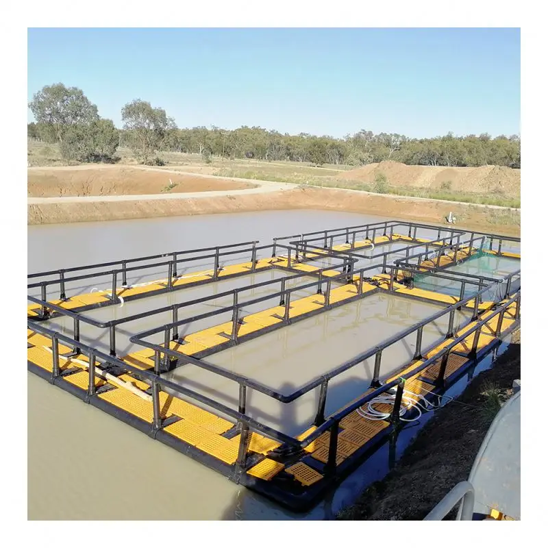 HDPE зубчатая клетка оборудование для культивирования квадратная ловушка рыбы