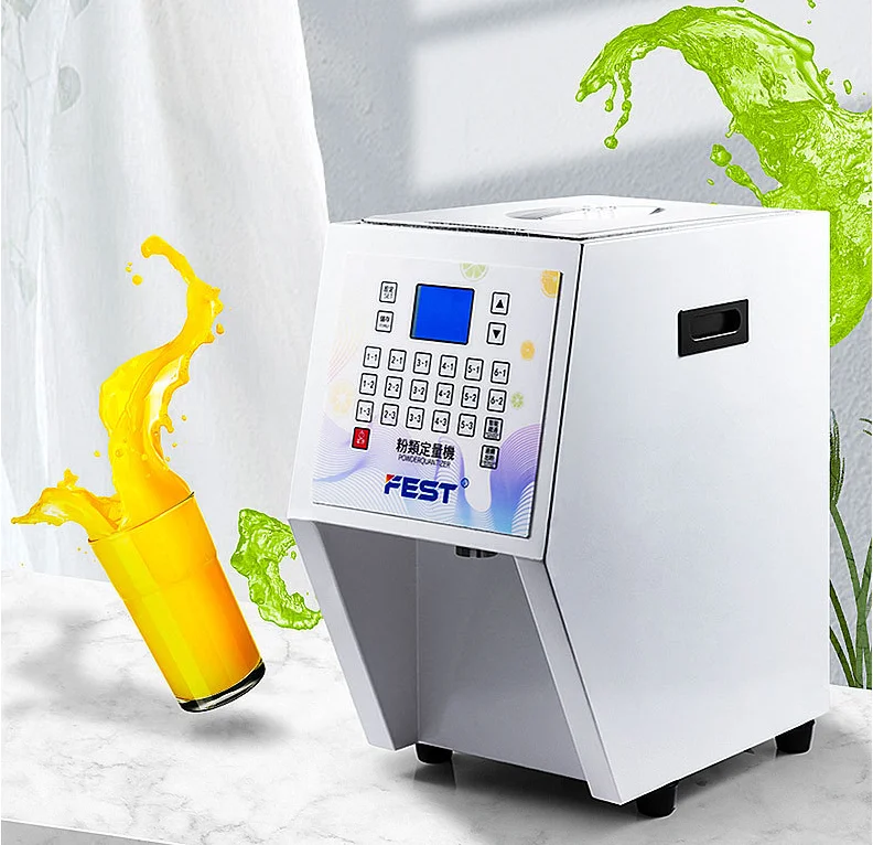 16 Keys 3.5L Bubble Tea Machine Powder Quantizer Milk Flour Dispenser Dispense Machine