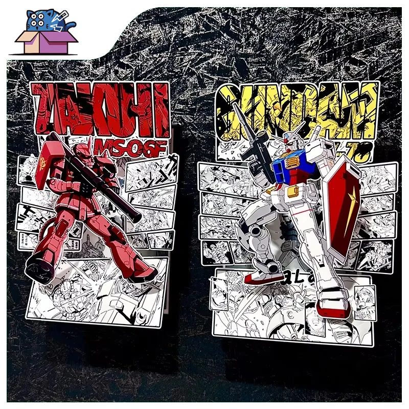 2025 new independent design three-dimensional paper crafts Mobile Suit Gundam anime genjo fashion high-grade decorative painting