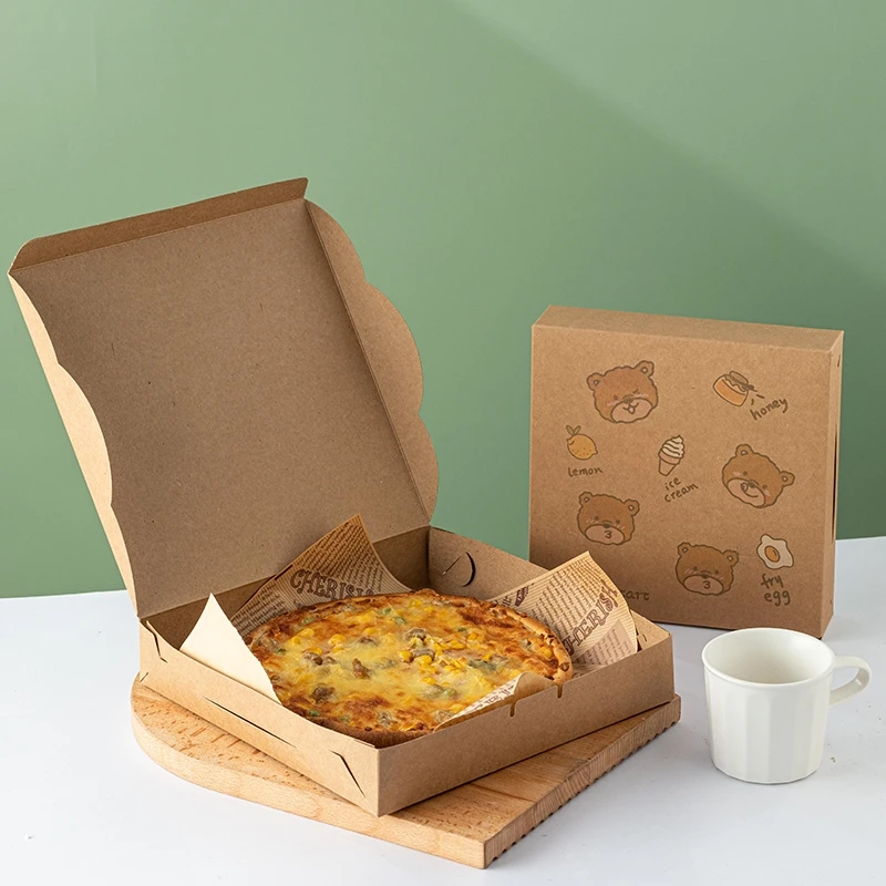 Wholesale Customized Pizza Box Pizza Packing Box with Custom Logo Printed Logo