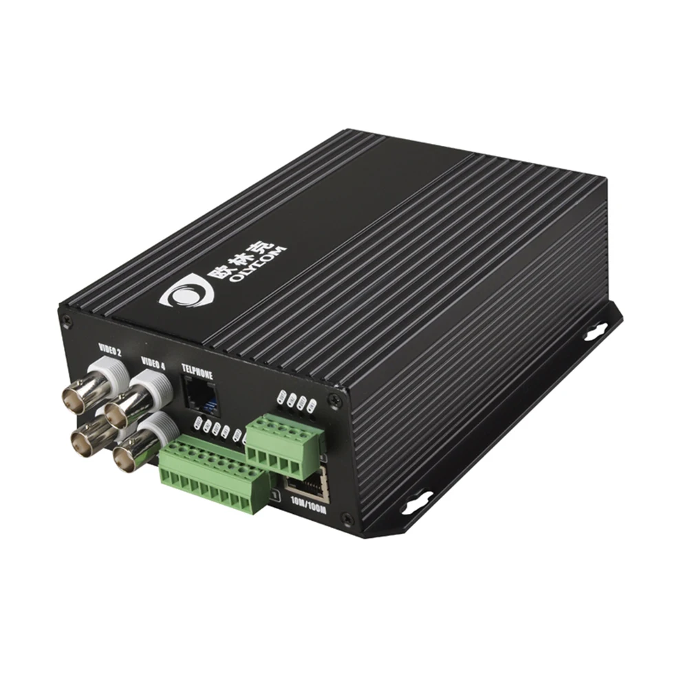 Multi-service coaxial optical ethernet audio video fiber optic converter