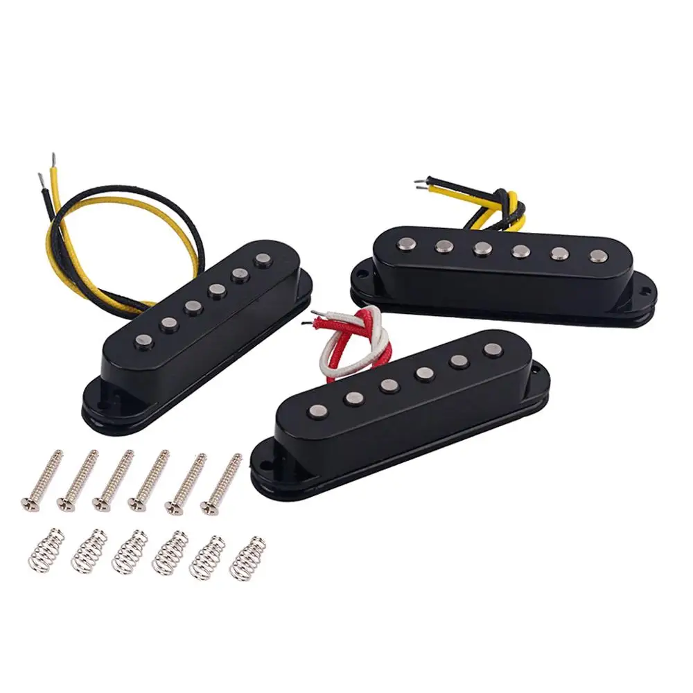
GMB106 New High Quality 1Set/3Pcs Alnico 5 Alnico V Single Coil Pickup SSS For Strat Style Guitar 