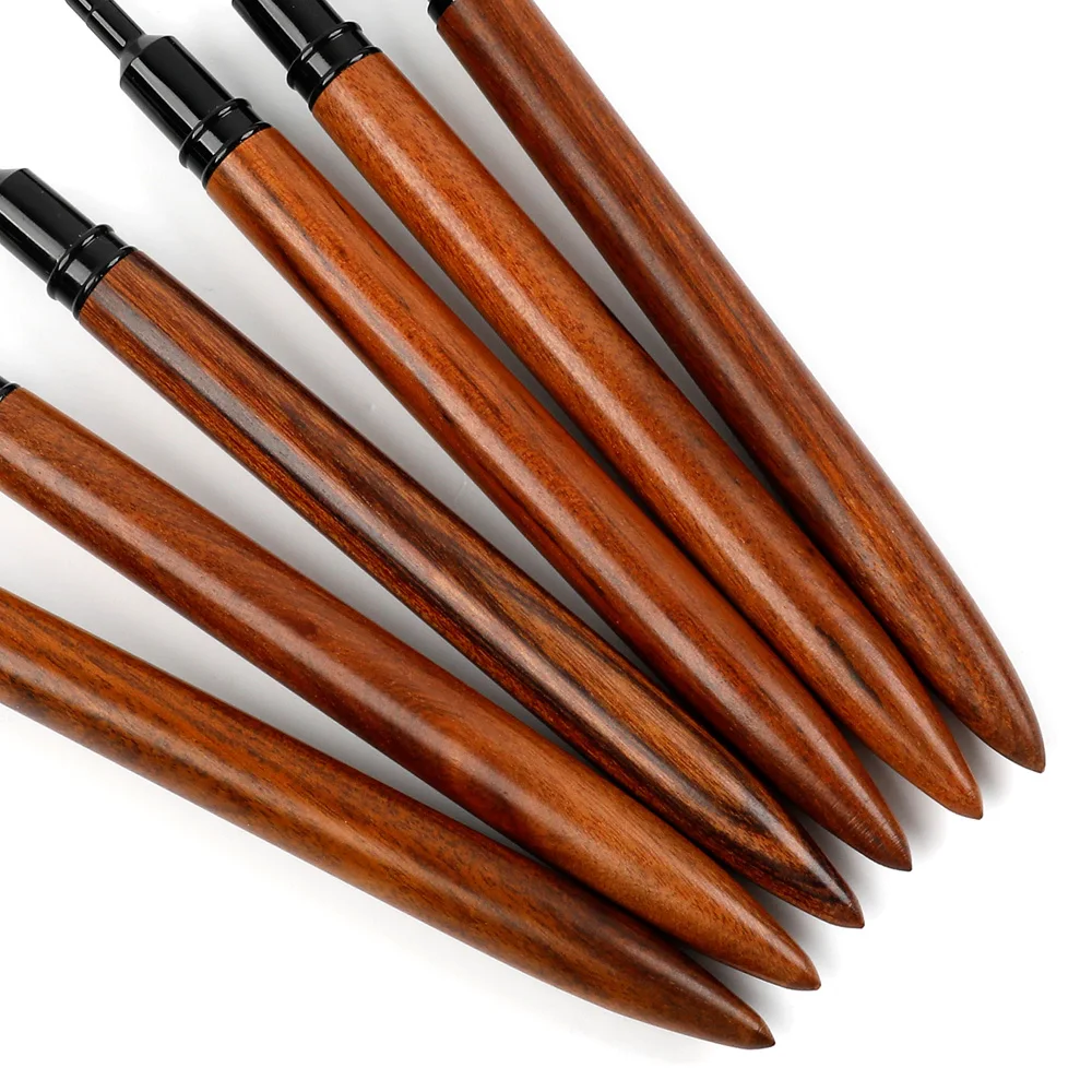 BQAN Private Label Custom Logo Nail Art Brushes Wooden Handle Nail Liner Brushes Nail Painting Aquarell Builder Gel Brush