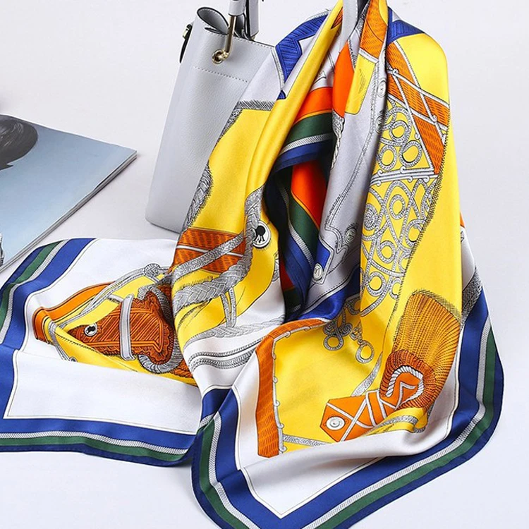 
Custom Silk Scarf Scarves Ladies 100% Pure Silk Scarf 