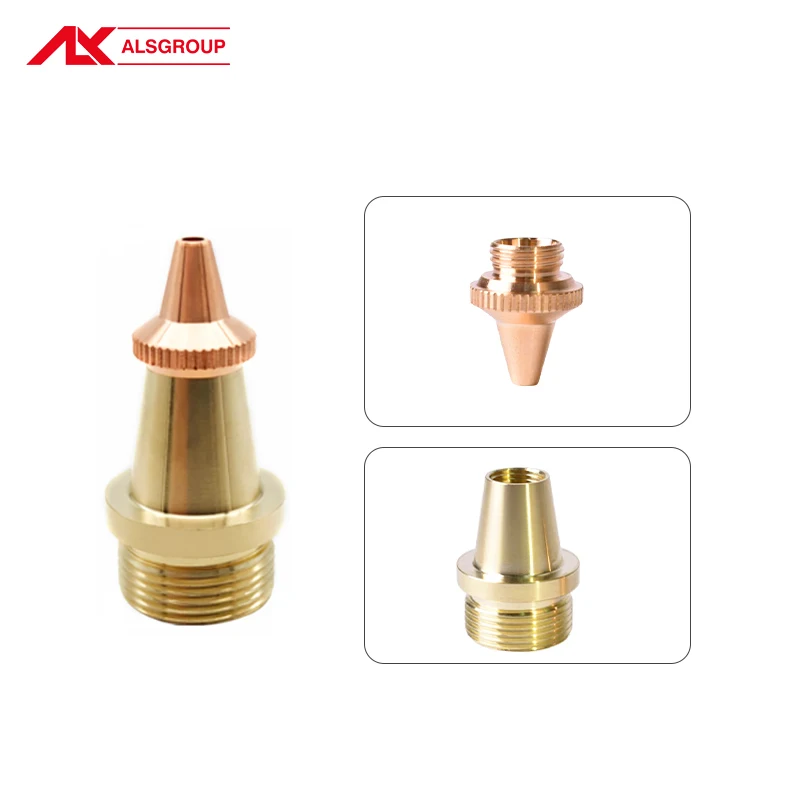 ALS cooper nozzle fiber laser cutting /welding machine consumable parts wire feed welding laser nozzle