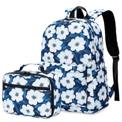 School backpack bags set floral galaxy tie dye design backpack kids school backpack girl school bag and lunch bag for kids