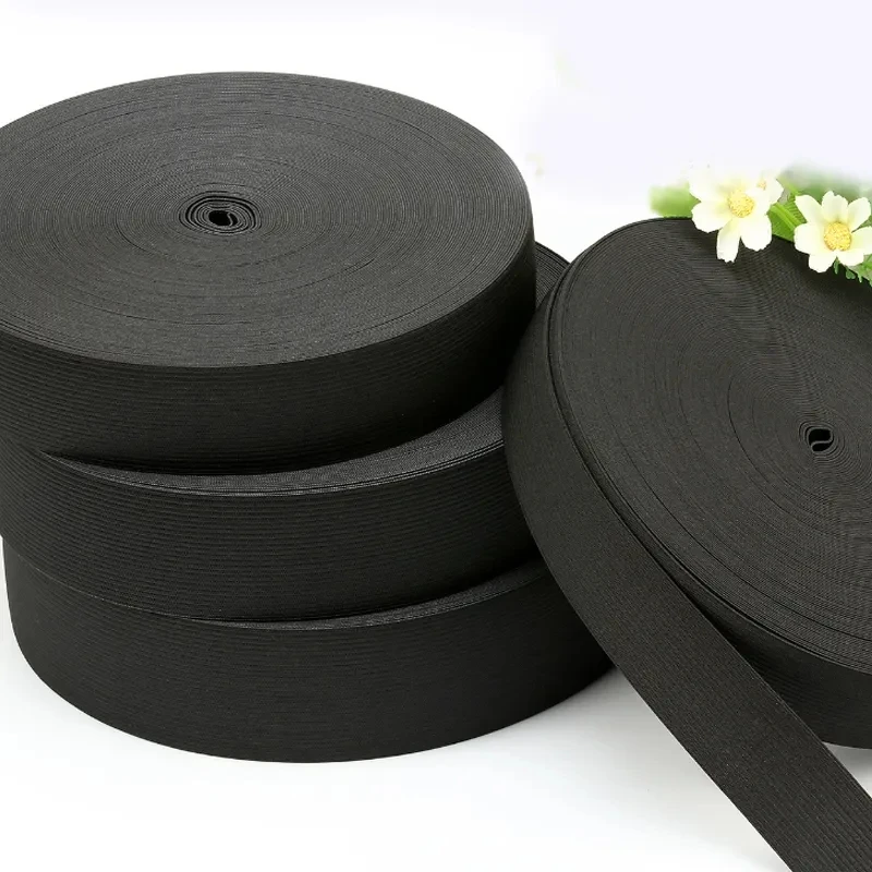 Tips Pants Knitted Crocheted Elastic Band Tape Underwear Webbing Rubber Drawcord Stocklot Polyester Custom Logo Printed