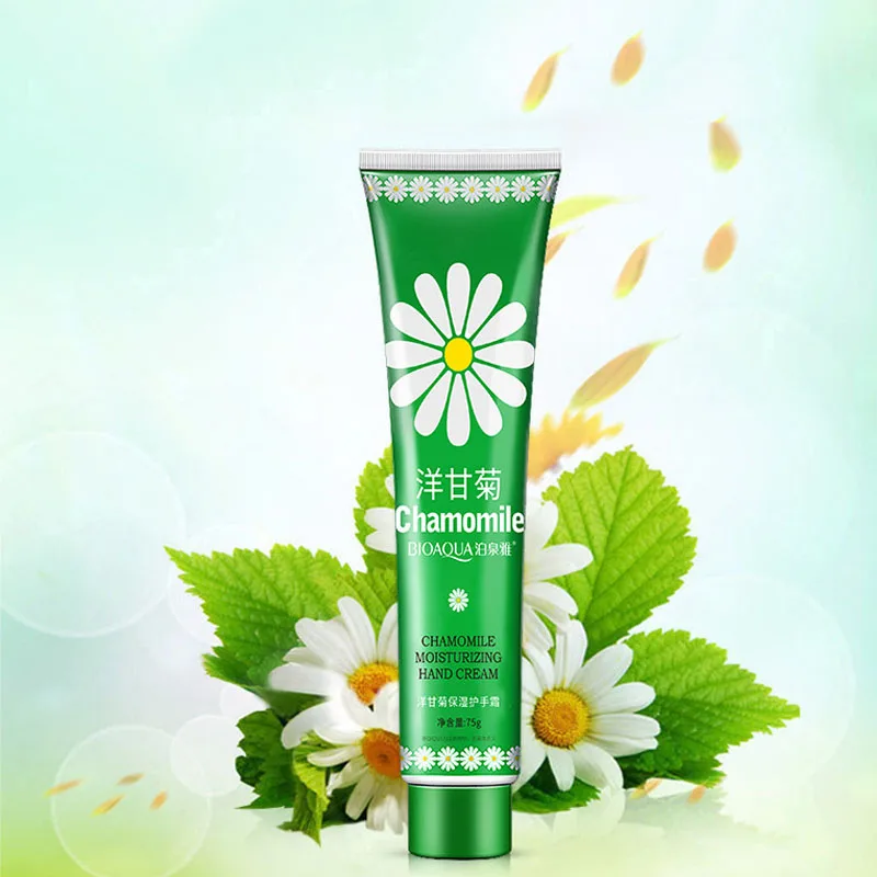 OEM BIOAQUA natural plant extracts chamomile glycerin whitening moisturizing smoothing hydrating mini hand cream