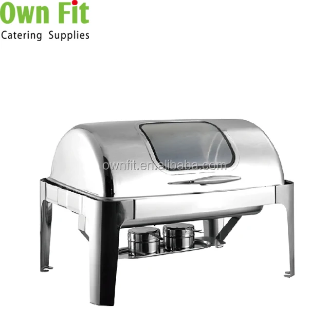 High Quality Kitchen Equipment Stainless Steal Food Warmer Buffet Stove Chafing Dish for Restaurant and Hotel