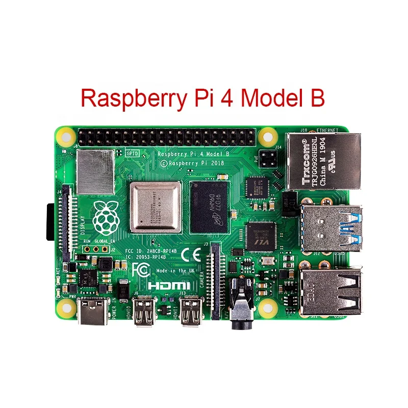 Макетная плата Raspberry Pi 4-го поколения 1/2/4/8 ГБ Двухдиапазонная 4B Wi-Fi Bluetooth 5 0 двойное