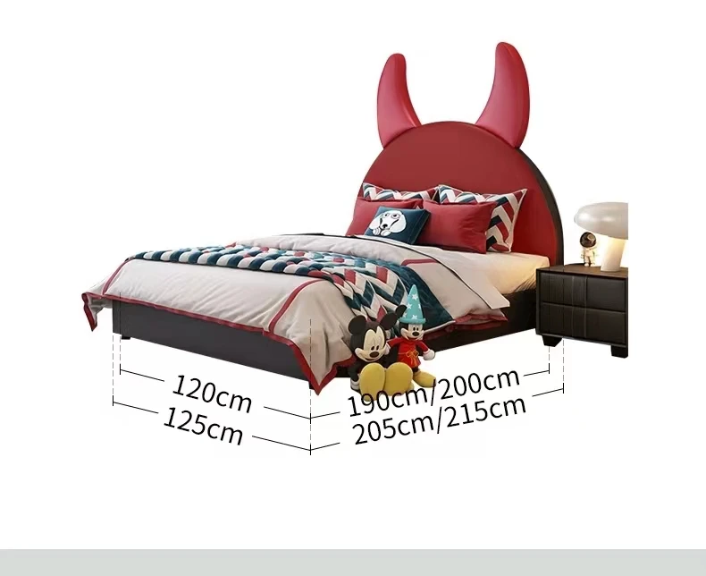 Light Living Room Kid Bed Children's Bed Bed Student Set Luxury Modern Simple Single Creative Custom Children Boys Cartoon