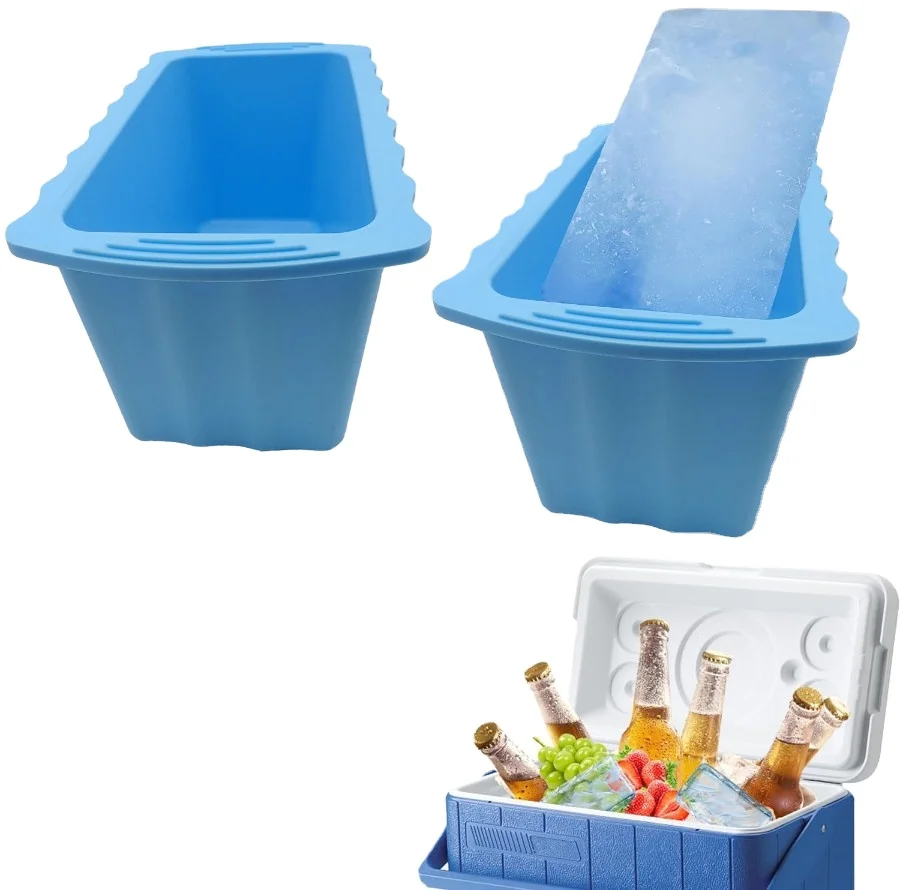 Ice Block Mold Extra Large for Cold Plunge Coolers Reusable Silicone Big Ice Cube Tray Mold Ice Making Bath Chiller