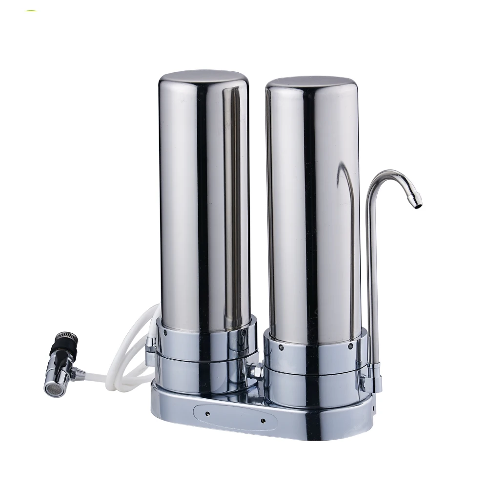 Countertop Triple stainless steel water filter  purifier for kitchen