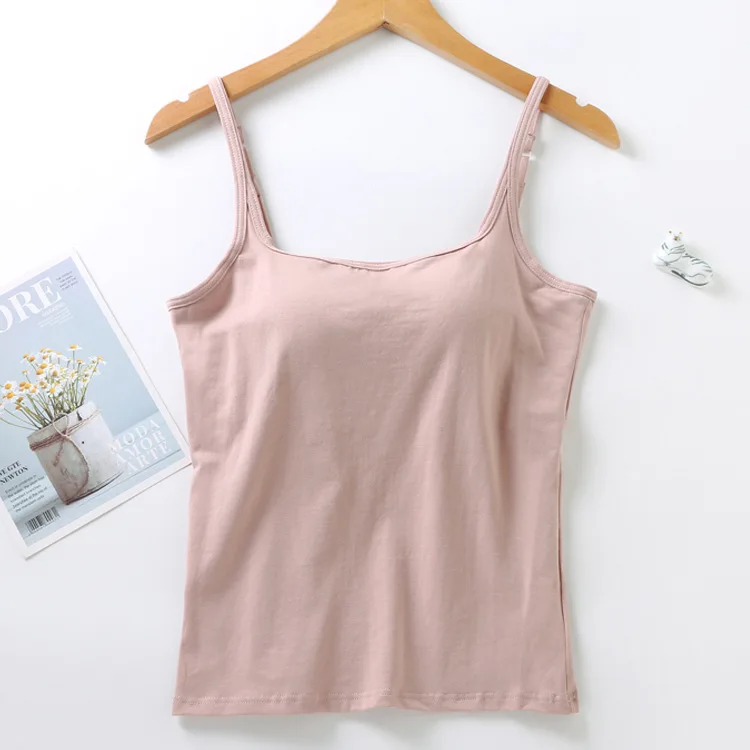 New Style Fashion Girl Top Crop Top Bra Long Vest Backless Camisole With Chest Pad Sexy Short Women Tank Tops for Party