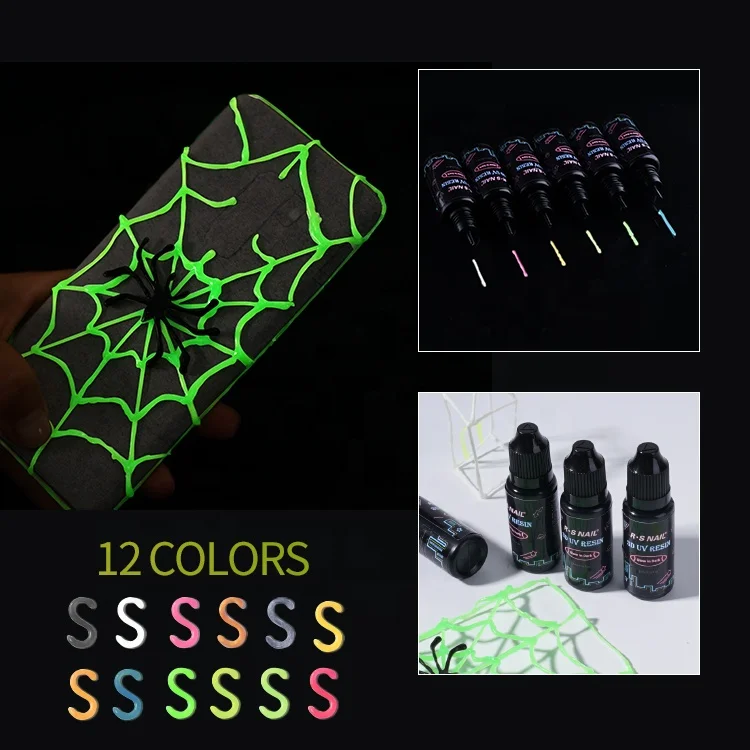 Glow UV Resin Ultraviolet Acrylic Resin glow Hard Glue Luminous Resin for Handmade Jewelry, DIY Craft Decoration