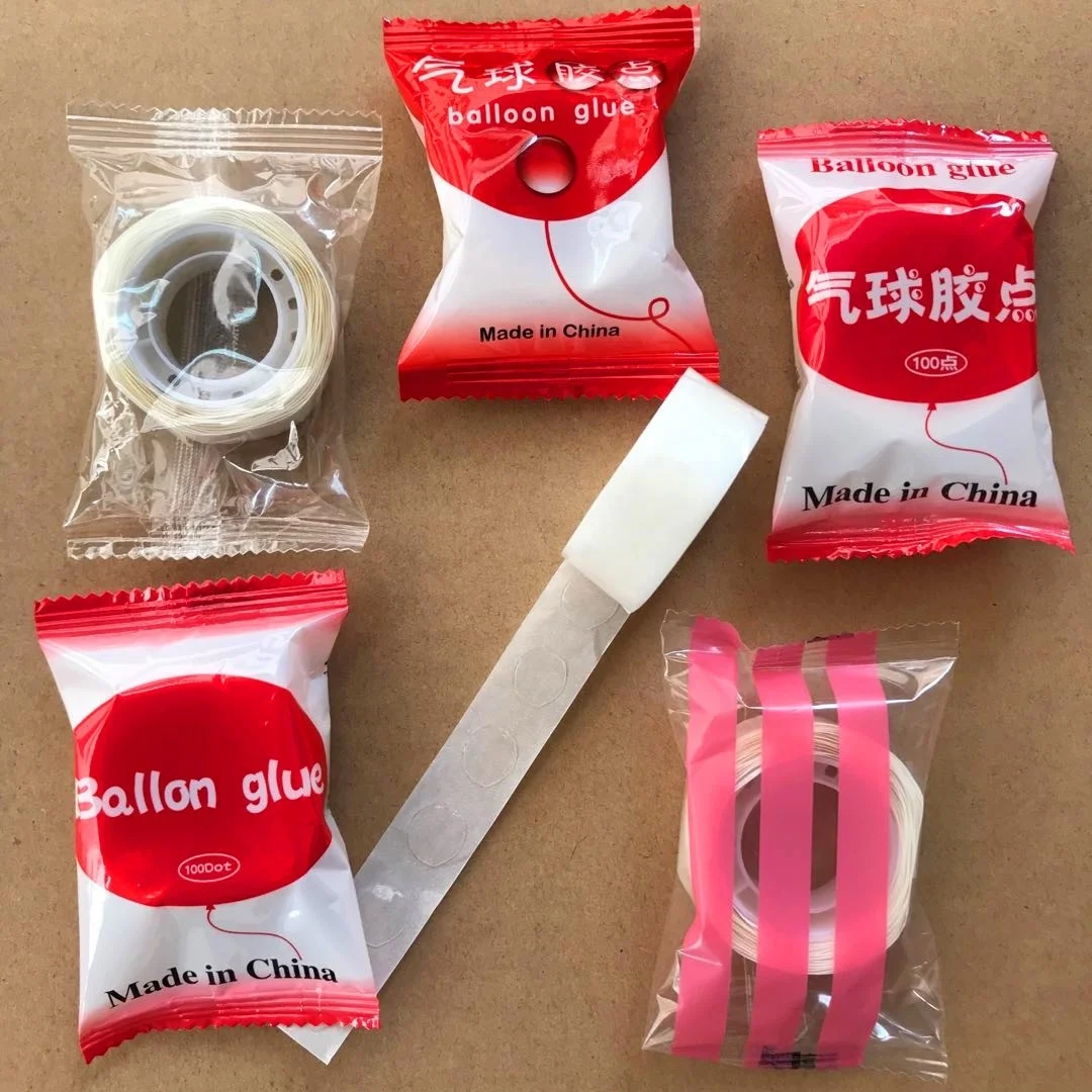 2021 Hotsale Double Sided Adhesive Glue Points Attached Balloon Clear Sticker Silicone Dot for balloon decorations