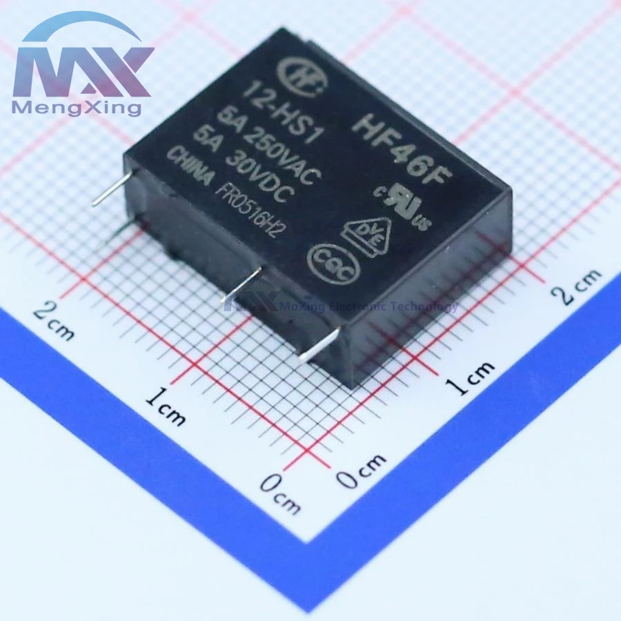  Электронные компоненты HF46F/12-HS1 12 В реле 5A 250VAC HF SPST DPDT Промышленные