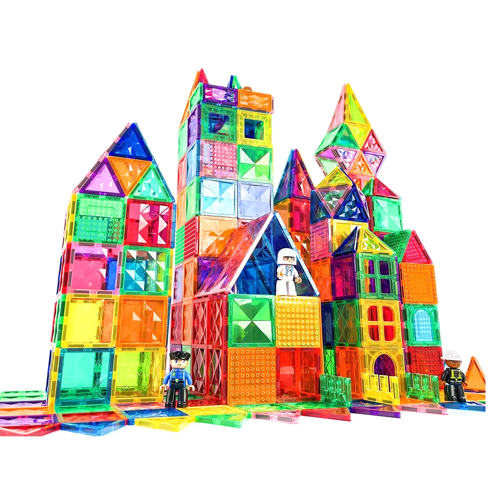 Magnet Building Blocks Toy Super Set 100 Pieces Magnetic Tiles With Strong Magnets