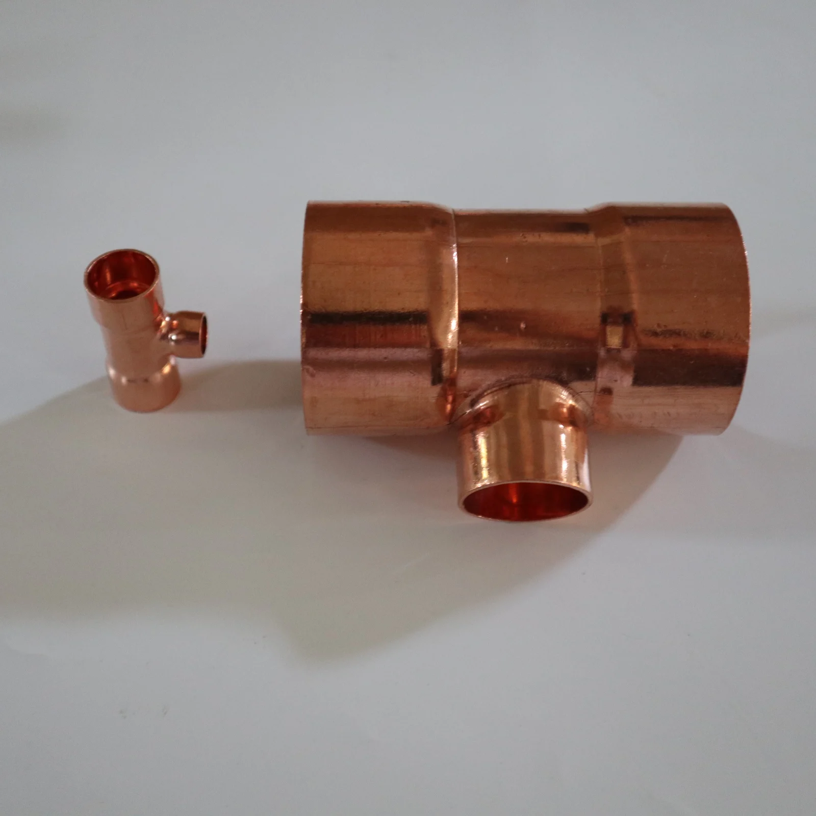 copper Pipe Fittings Equal Tee Y-branch pipe fitting High Quality DN15 Coupling 1 1/8 Inch Elbow Female Copper Coating