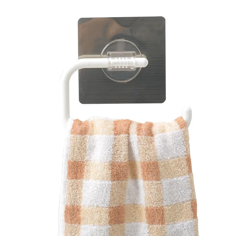 Bathroom Towel Rack - No-Drill Adhesive Waterproof Space-Saving Design for Efficient Storage-Versatile Wall-Mounted Hanger rack