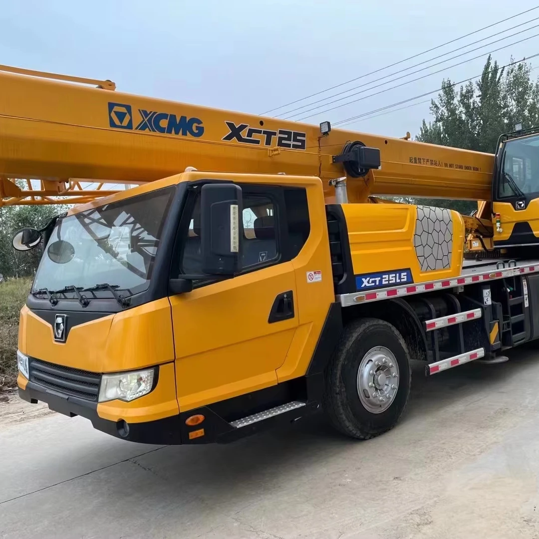 Used X-C-M-G XCT25L5 25 Ton Truck hydraulic mobile Crane second hand crane 100 ton 50 ton 25ton STC250 truck crane