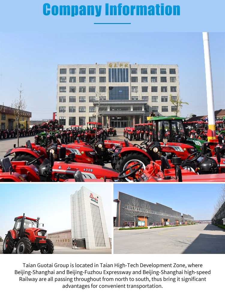 Taishan farm tractors China tractors Foton chassis 40hp small compact tractor