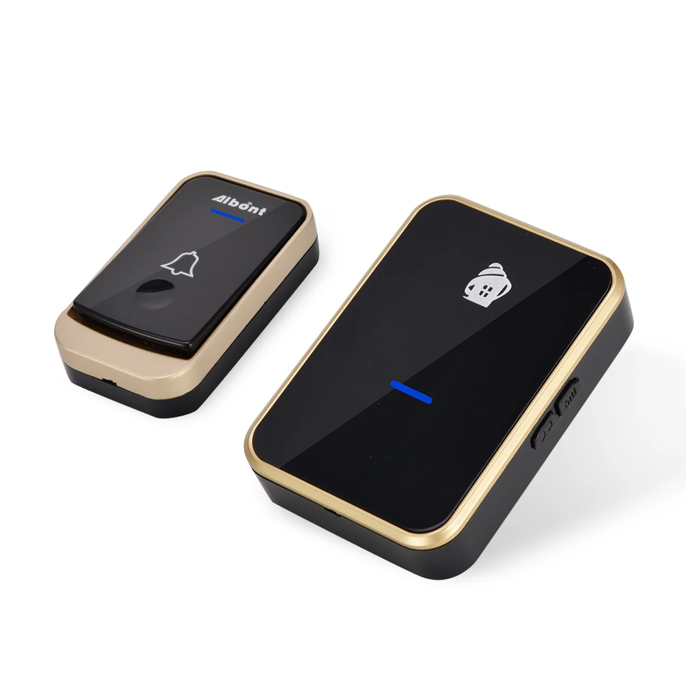 Plug 52 Songs Optional Waterproof Touch Button Digital Shop Bells Series Bell 2 Receiver 1 Transmitter Alarm Smart Doorbell