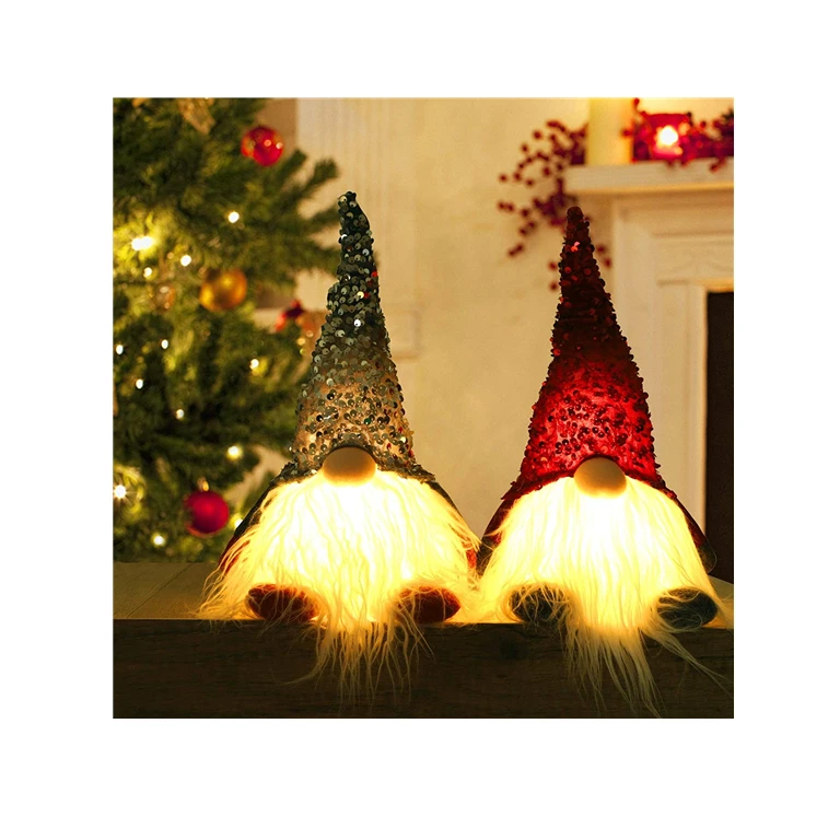 led Christmas lights decoration Elf Toy Holiday Present Tabletop