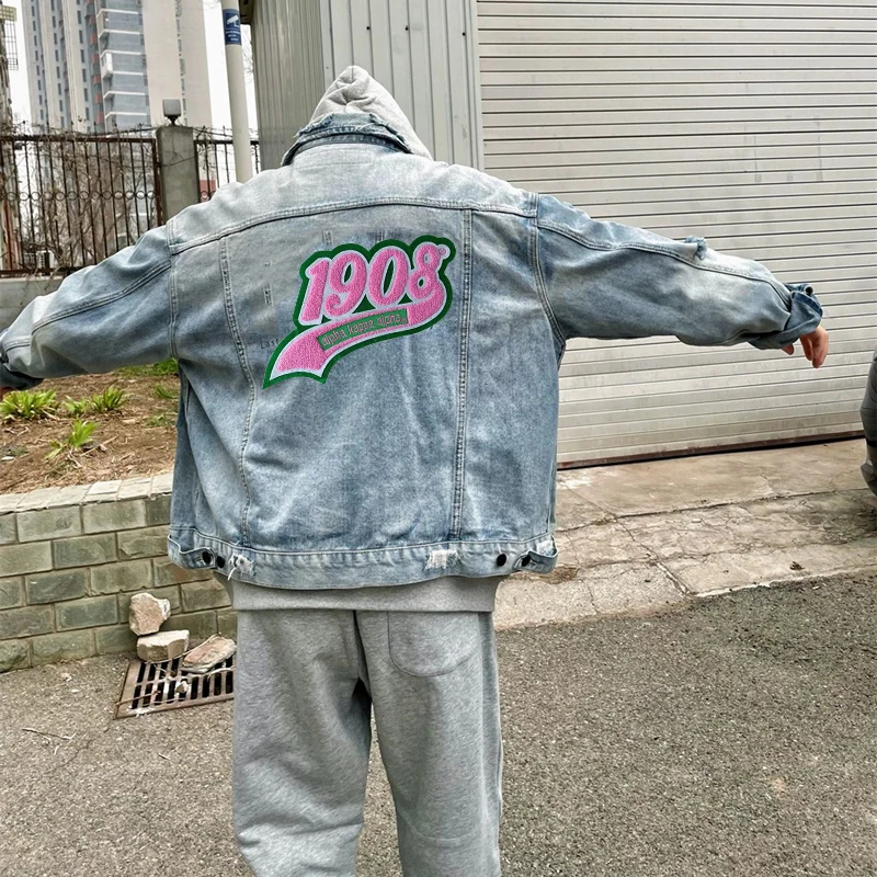 Custom Embroidery Patch Big Size letters towel patches Iron On Heat Cut Chenille Embroidery Patch