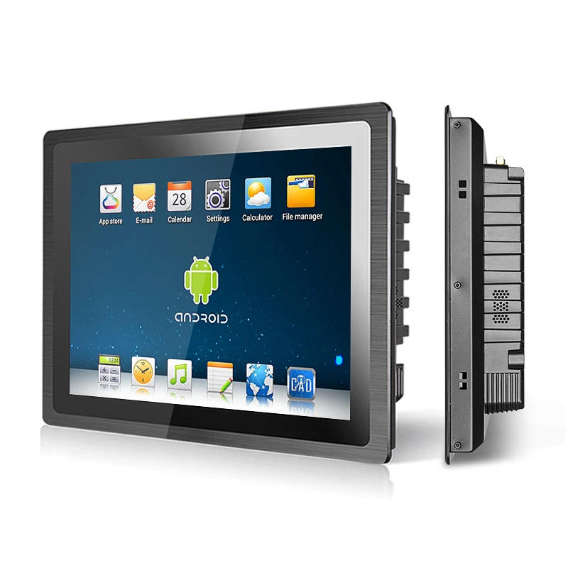 Wide Viewing Angle Industrial computer win 10.1 inch embedded Capacitive touchScreen panel pc with waterproof ring