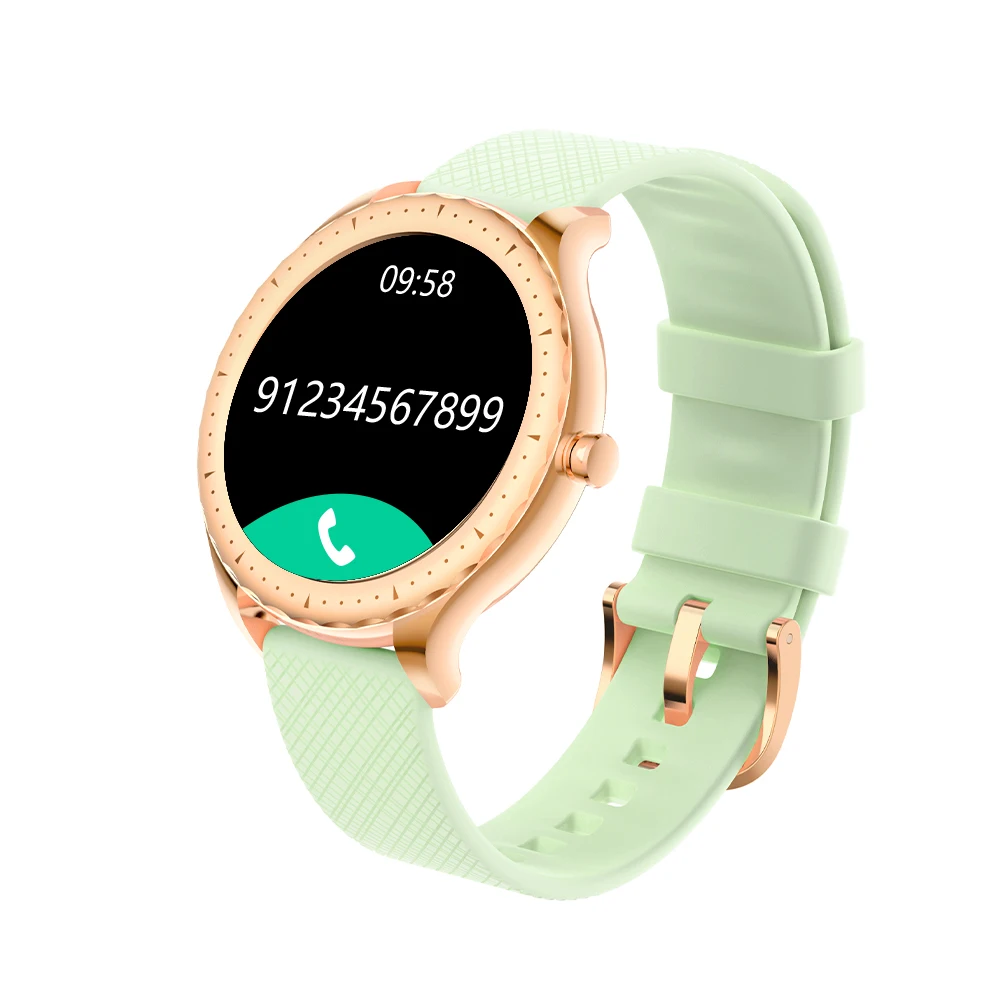 2021 Y1 1.09inch  IP68 lady sport round smart watch women dynamic UI temperature monitoring smart watch