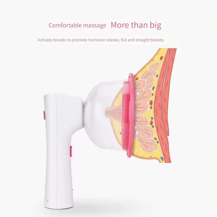 Vacuum Suction Cup Therapy Machine Breast Enlarger Massager Cupping