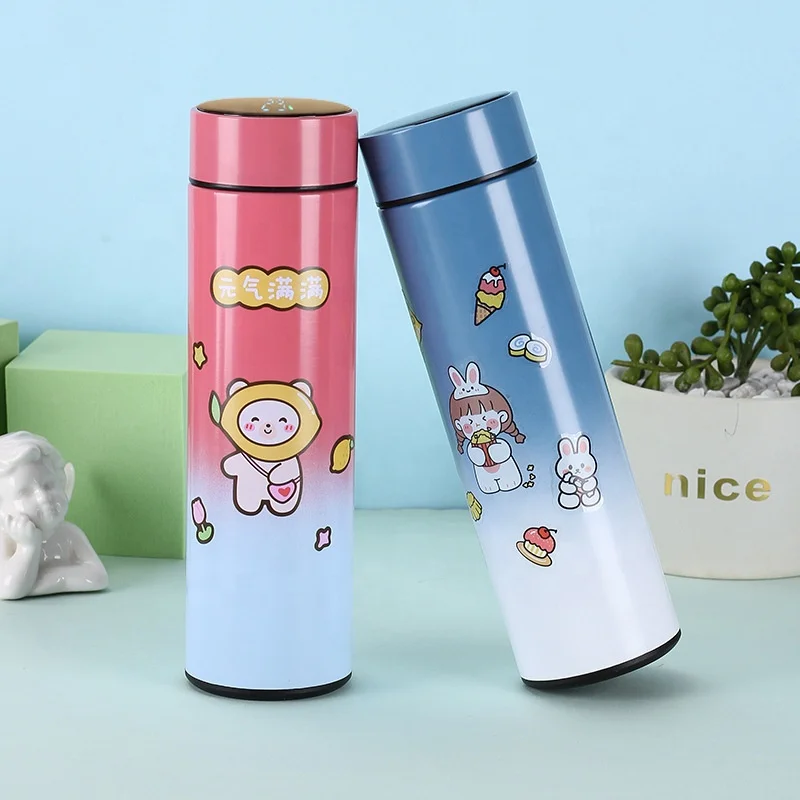 Custom water bottle termos digitales smart cup termo inteligente termos de agua gym vasos de acero inoxidable aqua flask