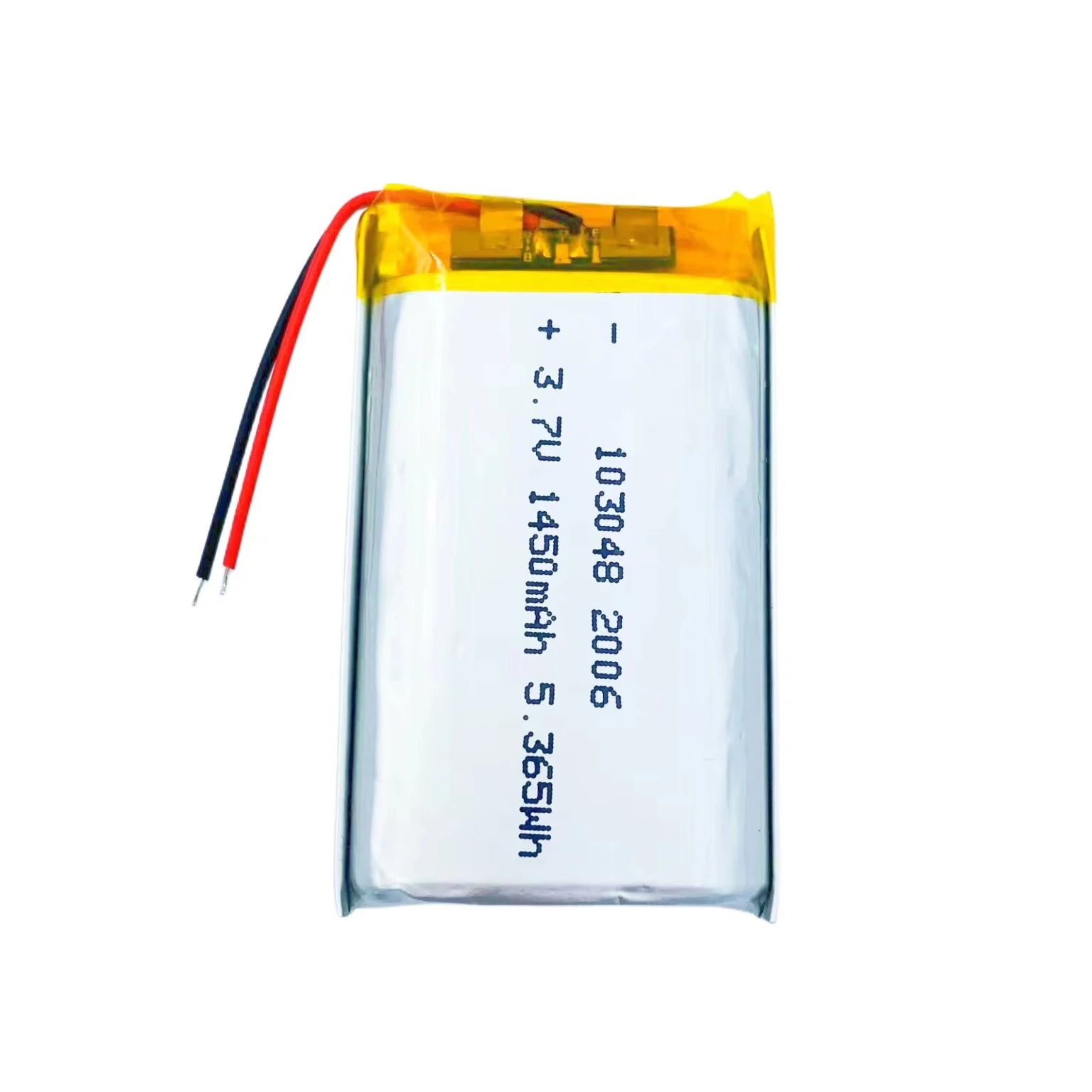 Hot  selling high stock   quality  lithium batteries 103048 3.7V 1450mah Rechargeable polymer lithium battery