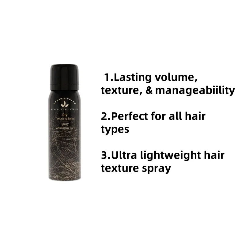 Dry Texturizing Spray For Hair Types 60ml Style Texture Fluffy Volumizing Wholesale Custom Logo