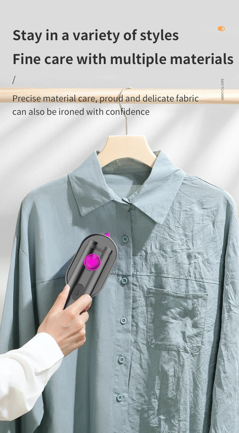 Factory Price 60ml Water Tank Handheld Household Portable Lightweight Electric Wired Steamer Iron For Cloths