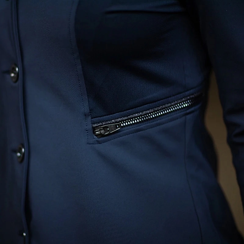 New Arrivals Horse Riding Workout Clothing Slim Fitting Full Zipper Women Long Sleeve Equestrian Jacket