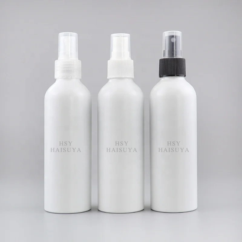 Customized 50ml 60ml 70ml 80ml 120ml 150ml 2oz empty white cosmetic personal care suit aluminum screw bottle fine mist sprayer