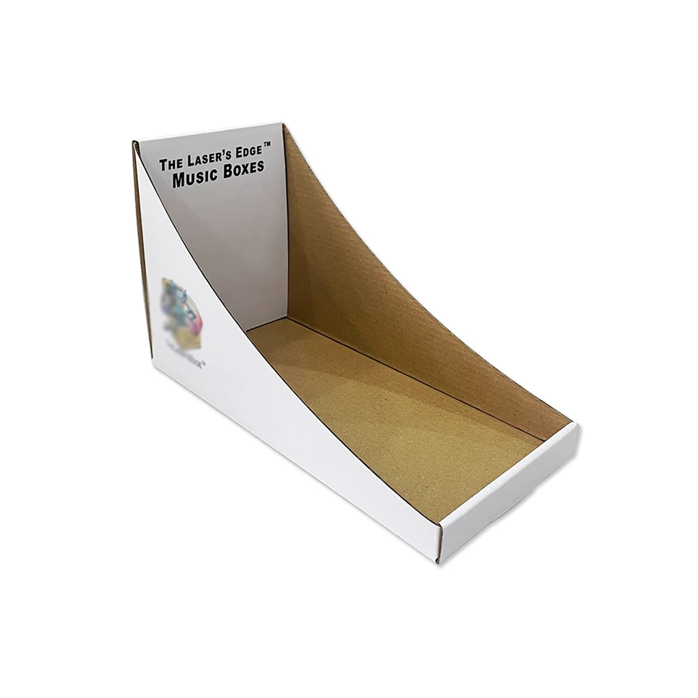 Shipping Shop PDQ Popup Folding Blank Boxes Custom Tray Storage Cardboard Shelf Custom Counter Retail Gift Display Box Logo