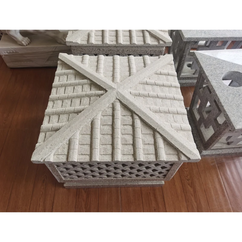 Japanese Style Deer Stone Carving Solar Lantern Light Lamp Pagoda Garden Stone LED Lantern for Outdoor Landscaping Decoration